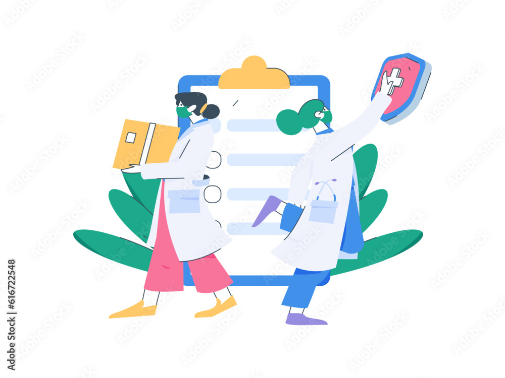 Medical Characters Anti-epidemic Flat Vector Concept Operation Hand Drawn Illustration
Medical Characters Anti-epidemic Flat Vector Concept Operation Hand Drawn Illustration