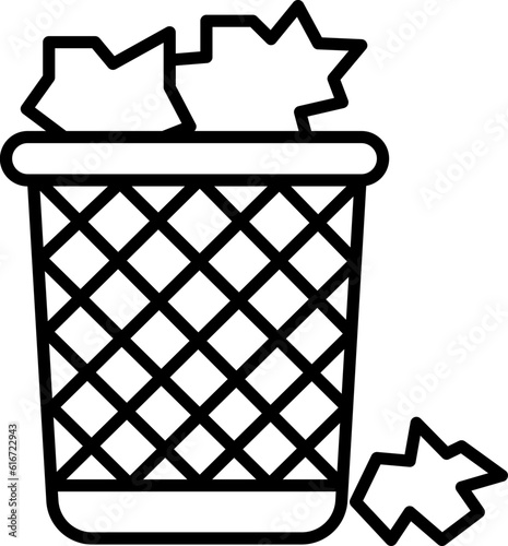 wastebasket icon