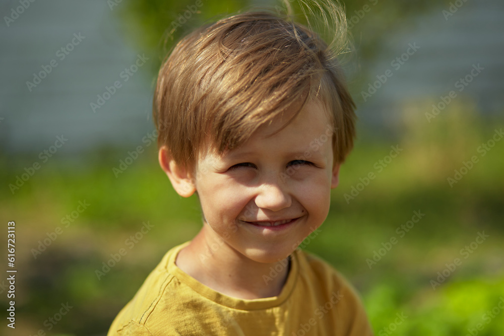 Portrait of a happy smiling child outdoor Portrait of a happy smiling child outdoor