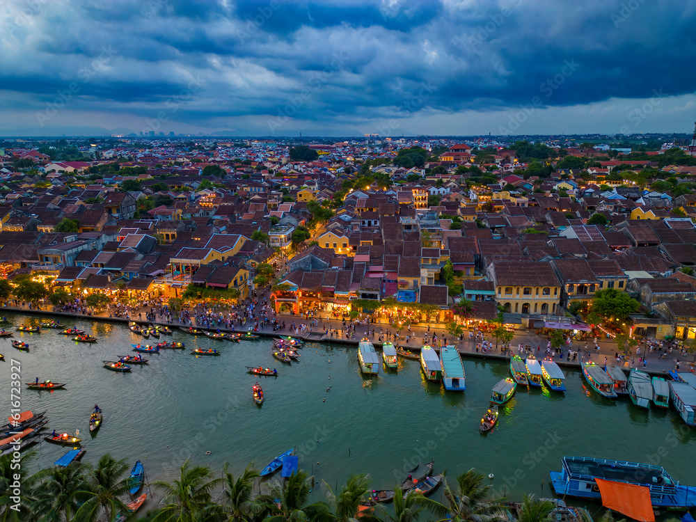 Hoi An ancient town which is a very famous destination for tourists.	
