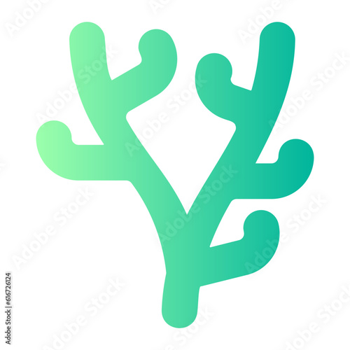 coral gradient icon