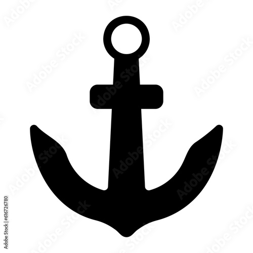 anchor glyph icon