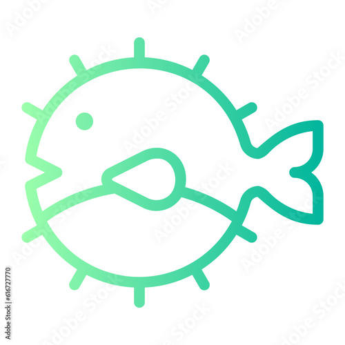blowfish gradient icon