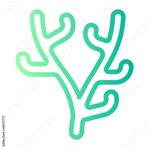 coral gradient icon