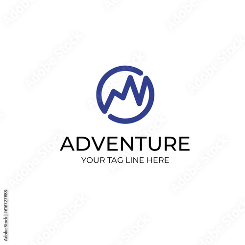Adventurous Logo Design Template. Inspiration logo design. Template Vector