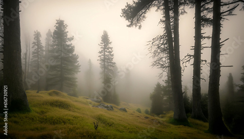 dark forest landscape