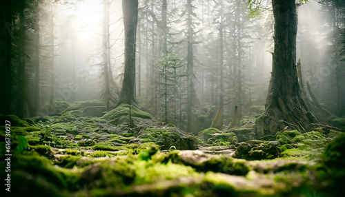 dark forest landscape