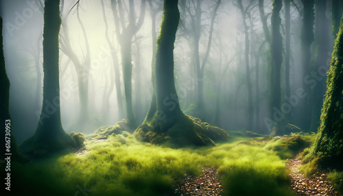 dark forest landscape
