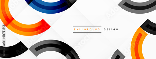 Colorful circle abstract background with vibrant and eye-catching design that incorporates a variety of different shades and hues creating a swirling, dynamic effect