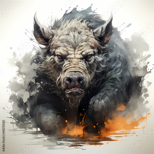 Wild Boar Illustration