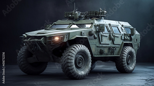 Armored Military Vehicle. Generative Ai © andranik123