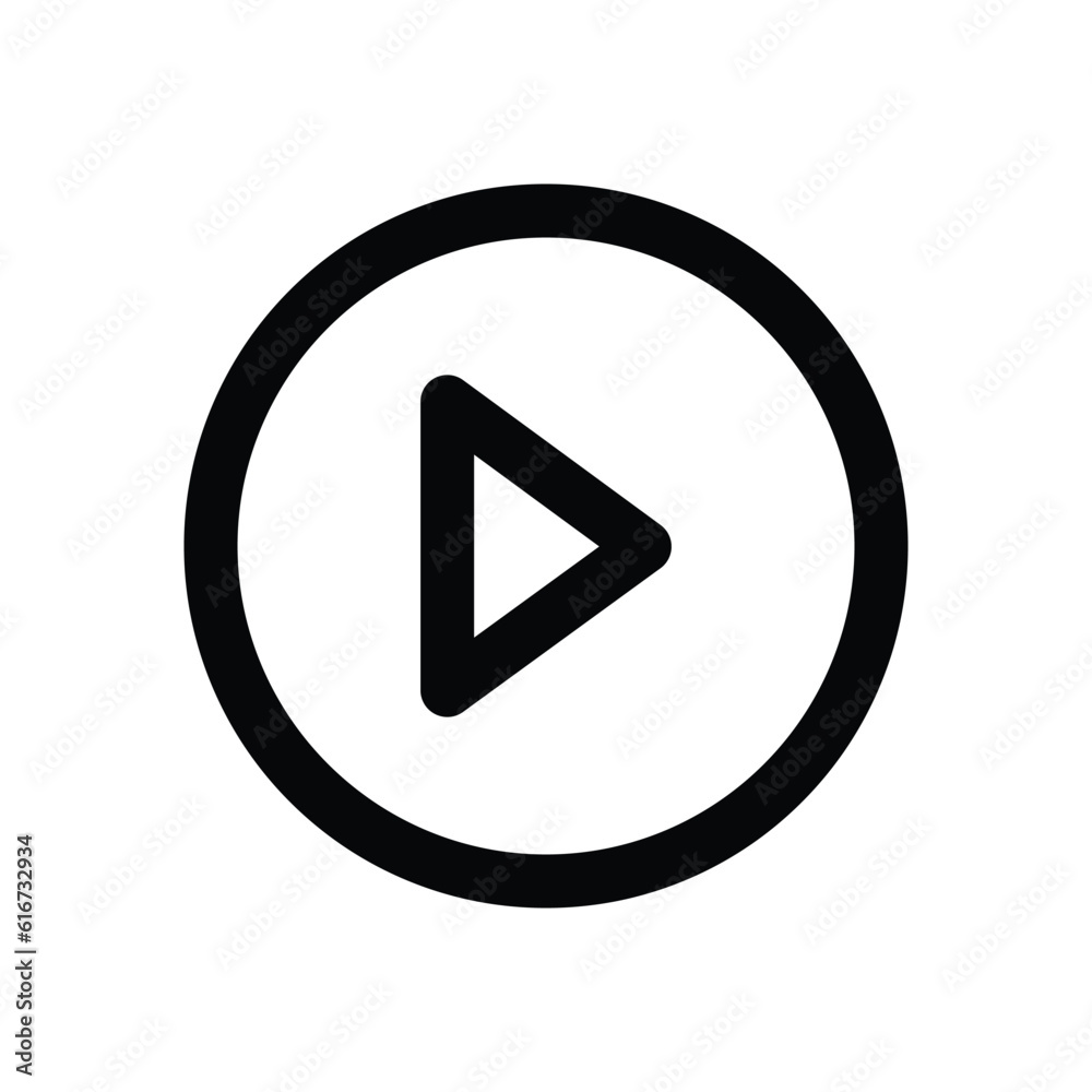 Play, linear style sign for mobile concept and web design. Symbol, logo illustration. Pixel perfect vector graphics Play, linear style sign for mobile concept and web design. Symbol, logo illustration. Pixel perfect vector graphics