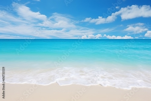 Maldives Perfect tropical beach with white sand  turquoise ocean  and palm tree  Generative AI