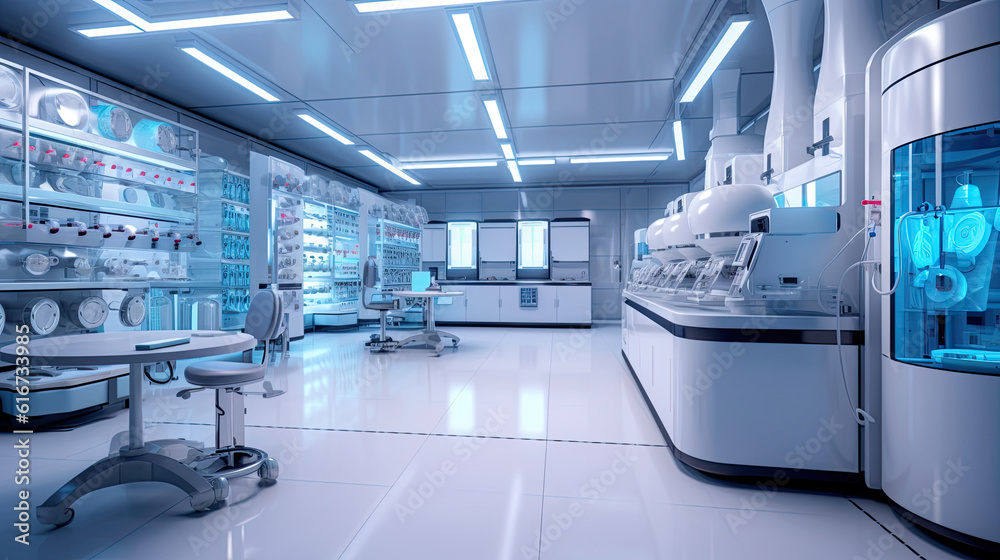 Obraz premium High-tech laboratory with medicine