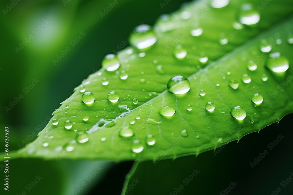 Dewy green grass on meadow in spring/summer, artistic nature image, Generative AI Dewy green grass on meadow in spring/summer, artistic nature image, Generative AI