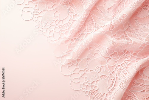 White Lace Pattern on Pastel Background © jommar