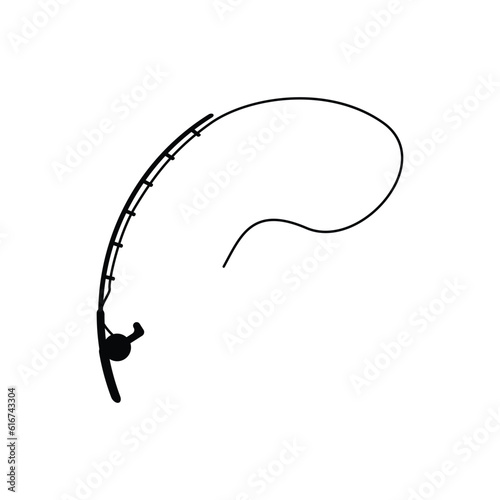 fishing rod logo icon