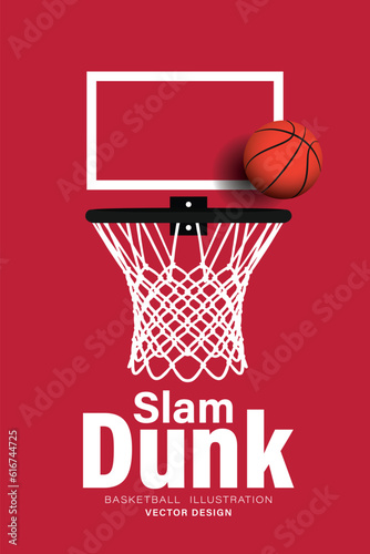 poster template for a basketball tournament design. sport concept. vector illustration