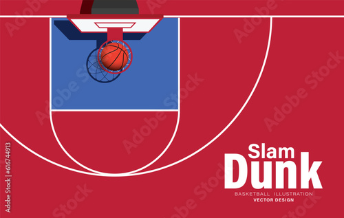 poster template for a basketball tournament design. sport concept. vector illustration