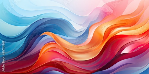 Abstract and colorful art for wallpaper. Generative AI