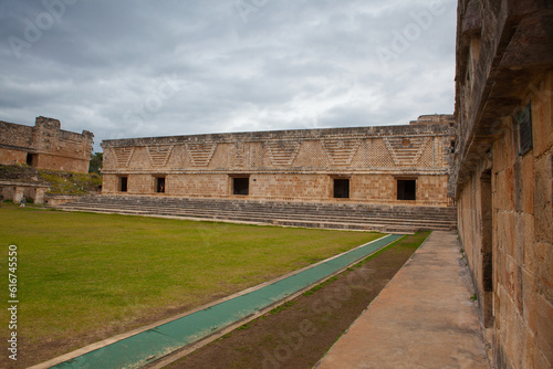 Majestic ruins Maya city in Uxmal,Mexico.