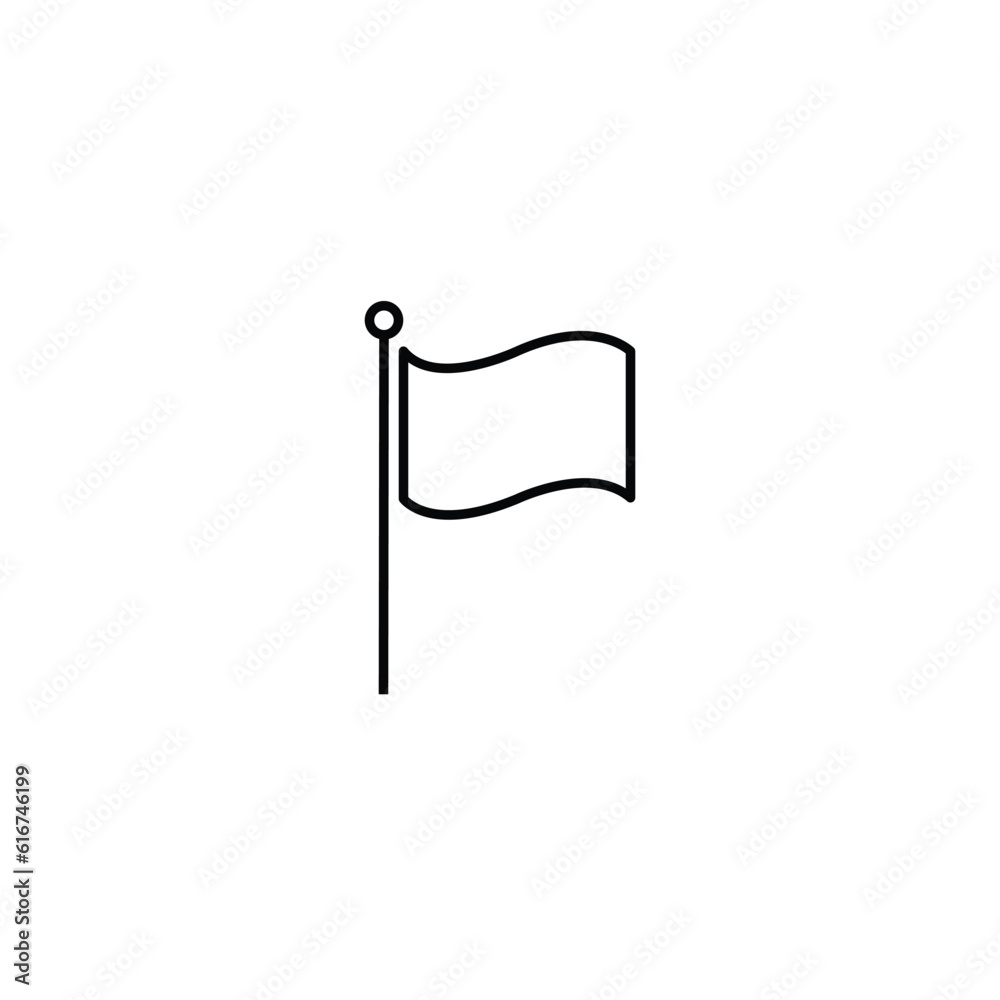 sport flag isolated icon vector line eps10. sport flag isolated icon vector line eps10.