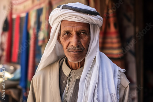 Mensch aus dem Nahen Osten KI photo