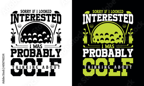 Golf t-shirt design template, golf typography t-shirt design vector
