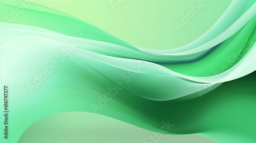 Abstract green gradient banner.Contemporary. Abstract graphic design banner background pattern. Generative ai.