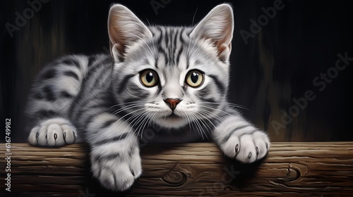 Majestic Gaze - The Enchanting Eyes of American Shorthair Cats