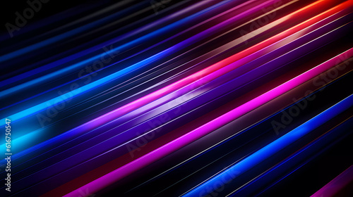 Bright neon lines on a dark background.