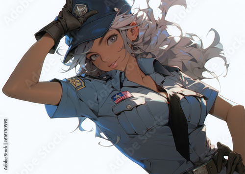 attractive female police officer photo