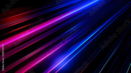 Bright neon lines on a dark background.