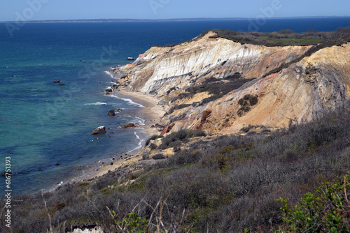 the white Aquinnah Cliffs on Martha's Vineyard island