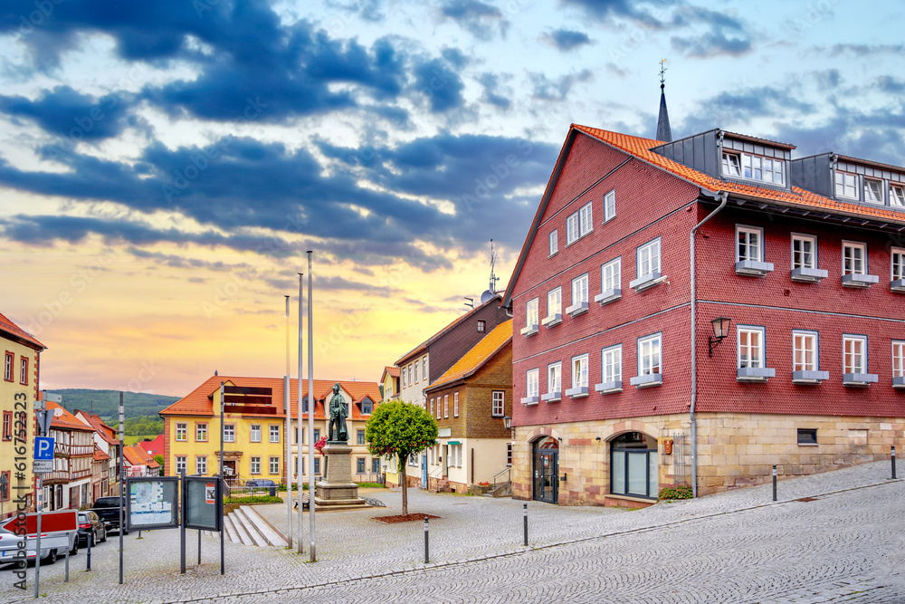Obraz premium Altstadt, Tann Rhön, Hessen, Deutschland 