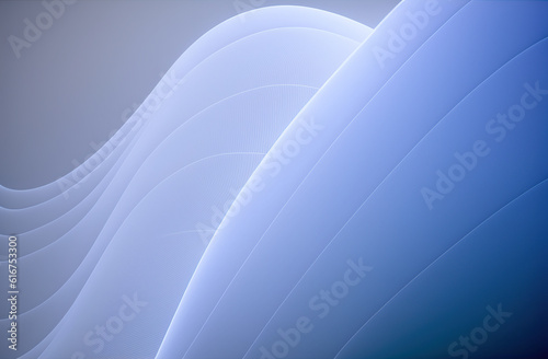 Abstract blue background with smooth line