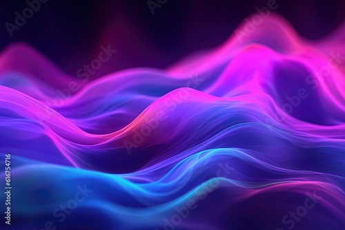 abstract futuristic background with pink blue glowing neon moving high speed wave lines and bokeh lights. Data transfer concept Fantastic wallpaper