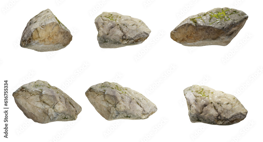 Limestone and Rocks with Transparent Background Limestone and Rocks with Transparent Background