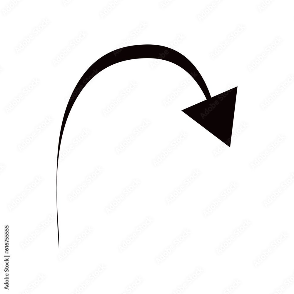 Arrow Curve Shape Arrow Curve Shape