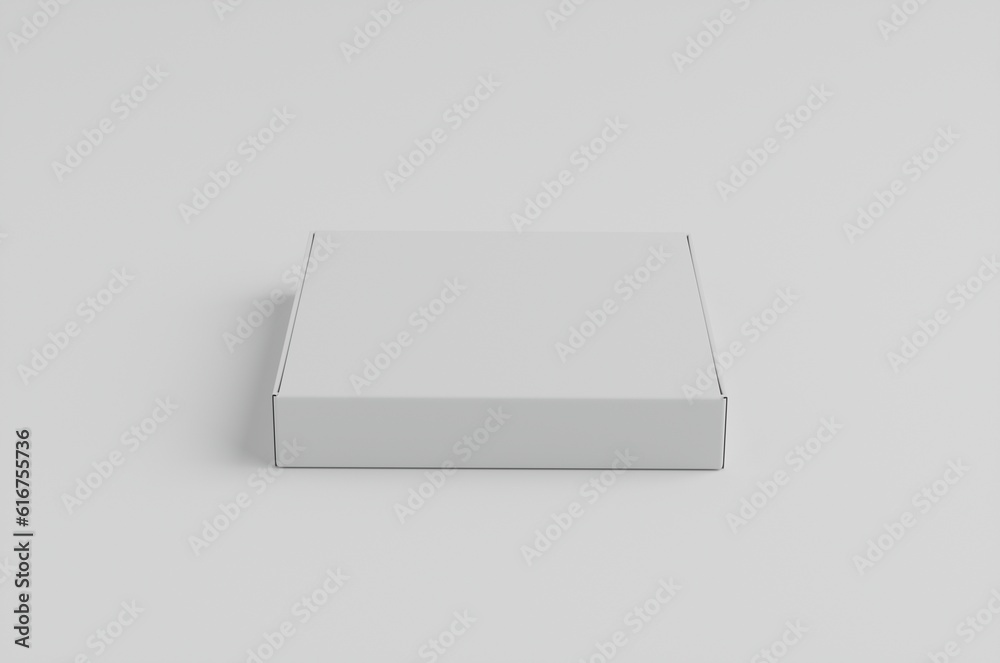 White Box,Cardboard Box Mockup 3D Illustration White Box,Cardboard Box Mockup 3D Illustration