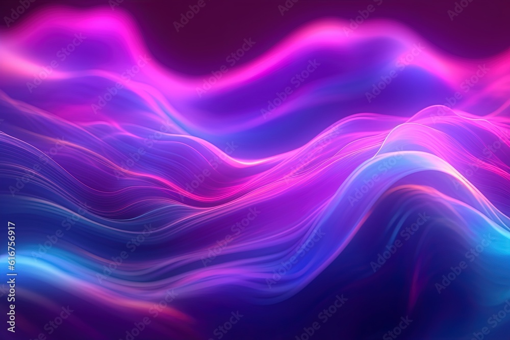 abstract futuristic background portal tunnel with pink blue glowing neon moving high speed wave lines and bokeh lights. Data transfer concept Fantastic wallpaper