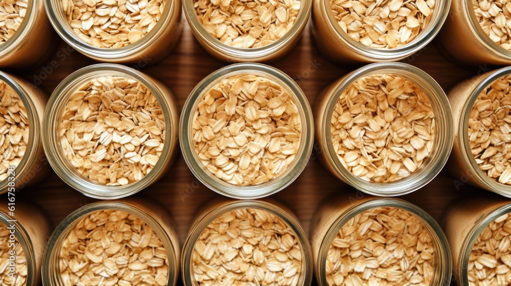 Oats in a grocery store - food photography Oats in a grocery store - food photography