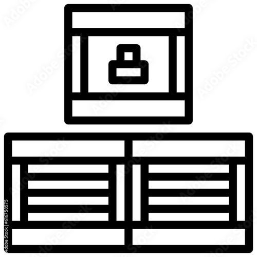 wealth line icon,linear,outline,graphic,illustration