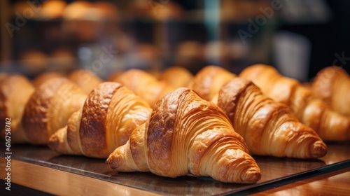 Croissants in a grocery store - food photography