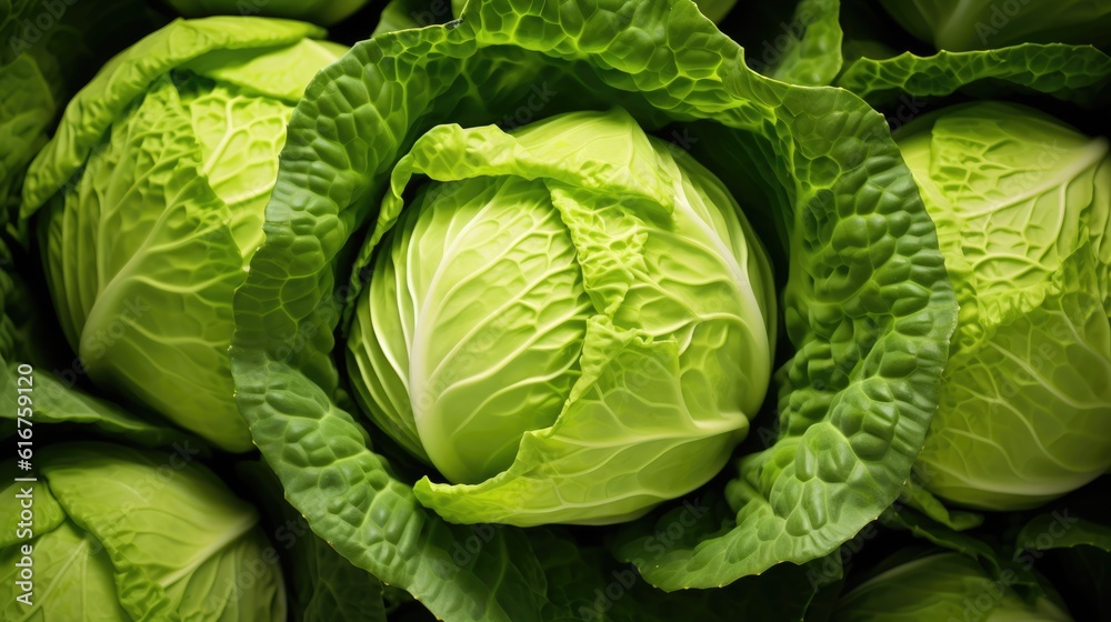 Obraz premium Cabbage in a grocery store - food photography