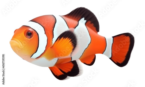 Obraz na płótnie Clownfish Isolated on Transparent Background - Generative AI 