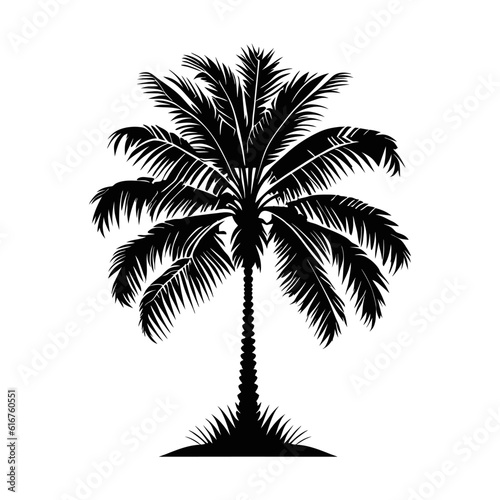 Palm tree tropical vector.