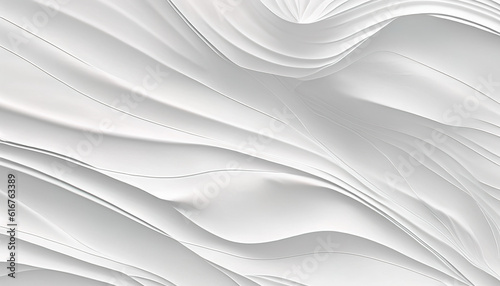Abstract white background - Minimalistic White Wave Texture for Your Design Needs - ai generated