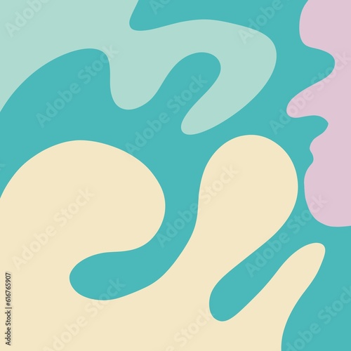 Pastel colored Abstract Background in minimalistic style © PatternDigitPics