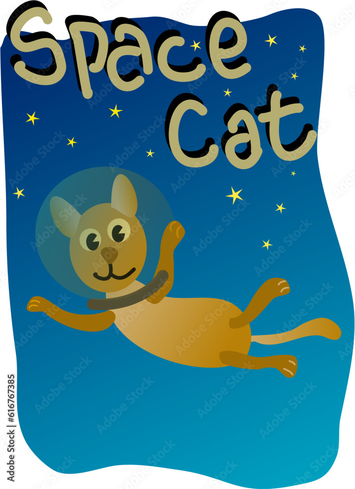 Image of a space cat